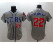 Men Chicago Cubs #22 Jason Heyward Majestic grey Flexbase Authentic Collection Player Jersey Men Chicago Cubs #22 Jason Heyward Majestic grey Flexbase Authentic Collection Player Jersey