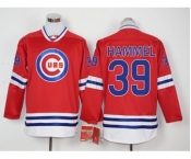 Men Chicago Cubs #39 Jason Hammel Red Long Sleeve Stitched Baseball Jersey Men Chicago Cubs #39 Jason Hammel Red Long Sleeve Stitched Baseball Jersey