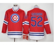 Men Chicago Cubs #52 Grimm Red Long Sleeve Stitched Baseball Jersey Men Chicago Cubs #52 Grimm Red Long Sleeve Stitched Baseball Jersey