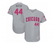 Men Mother's Day Chicago Cubs #44 Anthony Rizzo Gray Jersey Men Mother's Day Chicago Cubs #44 Anthony Rizzo Gray Jersey
