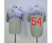 Men's Chicago Cubs #54 Aroldis Chapman Majestic Grey Cool Base Jersey Men's Chicago Cubs #54 Aroldis Chapman Majestic Grey Cool Base Jersey