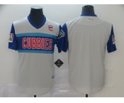 Men's Chicago Cubs Blank Light Grey 2019 Retro Moniker Edition MLB Jersey Men's Chicago Cubs Blank Light Grey 2019 Retro Moniker Edition MLB Jersey