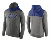 Men's Chicago Cubs Nike Gray Cooperstown Collection Hybrid Pullover Hoodie Men's Chicago Cubs Nike Gray Cooperstown Collection Hybrid Pullover Hoodie