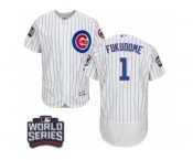 Men's Majestic Chicago Cubs #1 Kosuke Fukudome White 2016 World Series Bound Flexbase Authentic Collection MLB Jersey Men's Majestic Chicago Cubs #1 Kosuke Fukudome White 2016 World Series Bound Flexbase Authentic Collection MLB Jersey