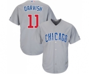 Men's Majestic Chicago Cubs #11 Yu Darvish Replica Grey Road Cool Base MLB Jersey Men's Majestic Chicago Cubs #11 Yu Darvish Replica Grey Road Cool Base MLB Jersey
