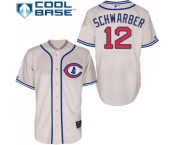 Men's Majestic Chicago Cubs #12 Kyle Schwarber Authentic Cream 1929 Turn Back The Clock MLB Jersey Men's Majestic Chicago Cubs #12 Kyle Schwarber Authentic Cream 1929 Turn Back The Clock MLB Jersey