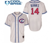 Men's Majestic Chicago Cubs #14 Ernie Banks Replica Cream 1929 Turn Back The Clock MLB Jersey Men's Majestic Chicago Cubs #14 Ernie Banks Replica Cream 1929 Turn Back The Clock MLB Jersey