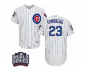Men's Majestic Chicago Cubs #23 Ryne Sandberg White 2016 World Series Bound Flexbase Authentic Collection MLB Jersey Men's Majestic Chicago Cubs #23 Ryne Sandberg White 2016 World Series Bound Flexbase Authentic Collection MLB Jersey