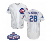 Men's Majestic Chicago Cubs #28 Kyle Hendricks White Home 2016 World Series Champions Flexbase Authentic Collection MLB Jersey Men's Majestic Chicago Cubs #28 Kyle Hendricks White Home 2016 World Series Champions Flexbase Authentic Collection MLB Jersey