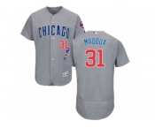 Men's Majestic Chicago Cubs #31 Greg Maddux Grey Flexbase Authentic Collection MLB Jersey Men's Majestic Chicago Cubs #31 Greg Maddux Grey Flexbase Authentic Collection MLB Jersey