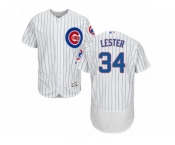 Men's Majestic Chicago Cubs #34 Jon Lester White Flexbase Authentic Collection MLB Jersey Men's Majestic Chicago Cubs #34 Jon Lester White Flexbase Authentic Collection MLB Jersey