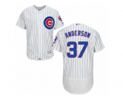 Men's Majestic Chicago Cubs #37 Brett Anderson White Home Flexbase Authentic Collection MLB Jersey Men's Majestic Chicago Cubs #37 Brett Anderson White Home Flexbase Authentic Collection MLB Jersey