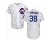 Men's Majestic Chicago Cubs #38 Carlos Zambrano White Flexbase Authentic Collection MLB Jersey Men's Majestic Chicago Cubs #38 Carlos Zambrano White Flexbase Authentic Collection MLB Jersey