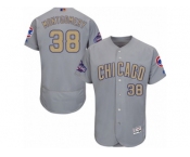 Men's Majestic Chicago Cubs #38 Mike Montgomery Gray 2017 Gold Champion Flexbase Authentic Collection MLB Jerse Men's Majestic Chicago Cubs #38 Mike Montgomery Gray 2017 Gold Champion Flexbase Authentic Collection MLB Jerse
