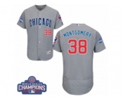 Men's Majestic Chicago Cubs #38 Mike Montgomery Grey Road 2016 World Series Champions Flexbase Authentic Collection MLB Jersey Men's Majestic Chicago Cubs #38 Mike Montgomery Grey Road 2016 World Series Champions Flexbase Authentic Collection MLB Jersey