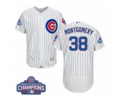 Men's Majestic Chicago Cubs #38 Mike Montgomery White Home 2016 World Series Champions Flexbase Authentic Collection MLB Jersey Men's Majestic Chicago Cubs #38 Mike Montgomery White Home 2016 World Series Champions Flexbase Authentic Collection MLB Jersey