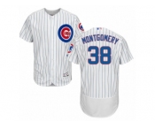 Men's Majestic Chicago Cubs #38 Mike Montgomery White Home Flexbase Authentic Collection MLB Jersey Men's Majestic Chicago Cubs #38 Mike Montgomery White Home Flexbase Authentic Collection MLB Jersey