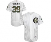 Men's Majestic Chicago Cubs #39 Jason Hammel Authentic White 2016 Memorial Day Fashion Flex Base MLB Jersey