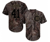 Men's Majestic Chicago Cubs #41 Steve Cishek Authentic Camo Realtree Collection Flex Base MLB Jersey