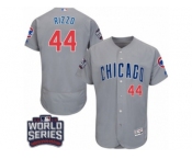 Men's Majestic Chicago Cubs #44 Anthony Rizzo Grey 2016 World Series Bound Flexbase Authentic Collection MLB Jersey Men's Majestic Chicago Cubs #44 Anthony Rizzo Grey 2016 World Series Bound Flexbase Authentic Collection MLB Jersey