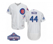 Men's Majestic Chicago Cubs #44 Anthony Rizzo White 2016 World Series Champions Flexbase Authentic Collection MLB Jersey Men's Majestic Chicago Cubs #44 Anthony Rizzo White 2016 World Series Champions Flexbase Authentic Collection MLB Jersey