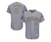 Men's Majestic Chicago Cubs #8 Andre Dawson Authentic Gray 2017 Gold Champion Flex Base MLB Jersey Men's Majestic Chicago Cubs #8 Andre Dawson Authentic Gray 2017 Gold Champion Flex Base MLB Jersey
