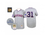 Men's Mitchell and Ness 1968 Chicago Cubs #31 Fergie Jenkins Authentic Grey Throwback MLB Jersey Men's Mitchell and Ness 1968 Chicago Cubs #31 Fergie Jenkins Authentic Grey Throwback MLB Jersey