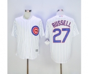 mlb jerseys chicago cubs #27 addison russell white(blue strip) mlb jerseys chicago cubs #27 addison russell white(blue strip)