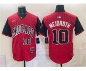 Men's Chicago White Sox #10 Chase Meidroth Red Black 2025 City Connect Limited Stitched Baseball Jersey Men's Chicago White Sox #10 Chase Meidroth Red Black 2025 City Connect Limited Stitched Baseball Jersey