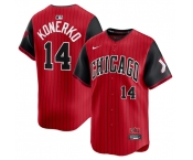 Men's Chicago White Sox #14 Paul Konerko Red Black 2025 City Connect Limited Stitched Baseball Jersey