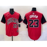 Men's Chicago White Sox #23 Michael Jordan Red Black 2025 City Connect Limited Stitched Baseball Jersey