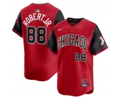 Men's Chicago White Sox #88 Luis Robert Jr. Red Black 2025 City Connect Limited Stitched Baseball Jersey