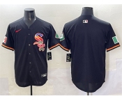 Men's Chicago White Sox Blank Black Mexico Limited Stitched Jersey