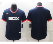 Men's Chicago White Sox Blank Navy Stitched Jersey