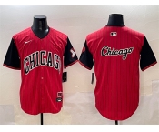 Men's Chicago White Sox Team Big Logo Red Black 2025 City Connect Limited Stitched Baseball Jersey