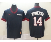 Men's Nike Chicago White Sox #14 Paul Konerko Navy Blue M&N MLB Jersey