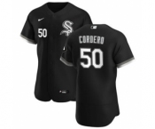 Men's Nike Chicago White Sox #50 Jimmy Cordero Black Alternate 2020 Authentic Player Baseball Jersey