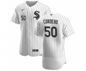 Men's Nike Chicago White Sox #50 Jimmy Cordero White Home 2020 Authentic Player Baseball Jersey