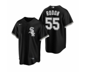 Men's Nike Chicago White Sox #55 Carlos Rodon Black Alternate Stitched Baseball Jersey
