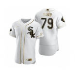 Men's Nike Chicago White Sox #79 Jose Abreu White 2020 Authentic Golden Edition Baseball Jersey