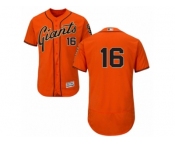 Men's Majestic San Francisco Giants #16 Angel Pagan Orange Flexbase Authentic Collection MLB Jersey
