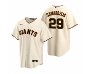 Men's Nike San Francisco Giants #29 Jeff Samardzija Cream Home Stitched Baseball Jersey