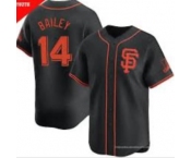 Men's San Francisco Giants #14 Patrick Bailey Black 2024 Black AlternateLimited Stitched Baseball Jersey