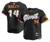 Men's San Francisco Giants #14 Patrick Bailey Black 2025 City Connect Limited Stitched Jersey