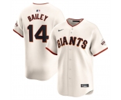 Men's San Francisco Giants #14 Patrick Bailey Cream 2024 Home Limited Stitched Baseball Jersey