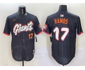 Men's San Francisco Giants #17 Heliot Ramos Anthracite 2025 City Connect Limited Stitched Baseball Jersey