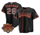 Men's San Francisco Giants #26 Matt Chapman Black 2026 Alternate Stadium Stitched Jersey