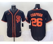 Men's San Francisco Giants #26 Matt Chapman Black Cool Base Stitched Baseball Jersey