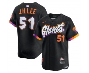 Men's San Francisco Giants #51 Jung Hoo Lee Anthracite 2025 City Connect Limited Stitched Baseball Jersey