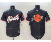 Men's San Francisco Giants Team Big Logo Anthracite 2025 City Connect Limited Stitched Baseball Jersey